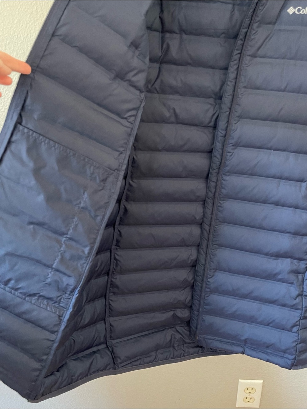 Columbia Women's Lake 22 Down Long Hooded Jacket Size XL Dark Blue - Picture 6 of 9